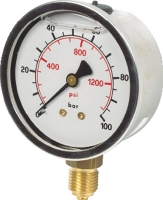 Vale® 100mm Bottom Connection Pressure Gauge BSPP